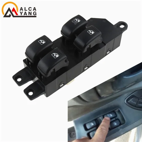 93570-26100 elevador de botón de interruptor de Control de ventana eléctrica delantera izquierda para Hyundai Santa Fe 2001 2002 2003 2004 2005 2006