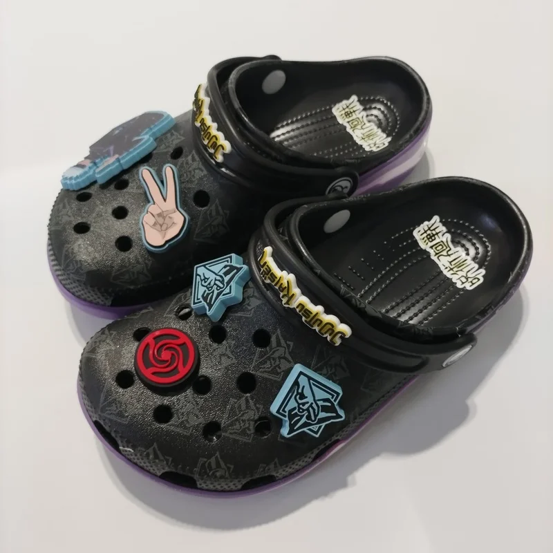 

Мужские тапочки Jujutsu Kaisen Gojo Satoru Clog, летние сандалии из ЭВА, уличная пляжная обувь для пары, дышащая, нескользящая, износостойкая