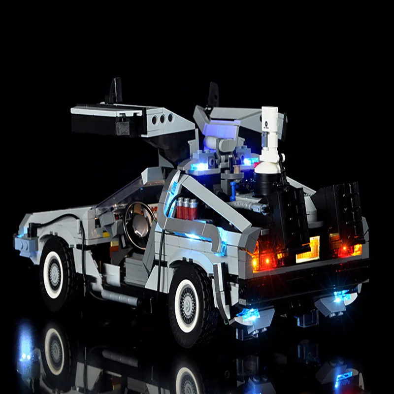 Kit de iluminación LED compatible con Lego 10300 Regreso al futuro Modelo de coche de carreras Time Machine (NO incluye los ladrillos modelo)