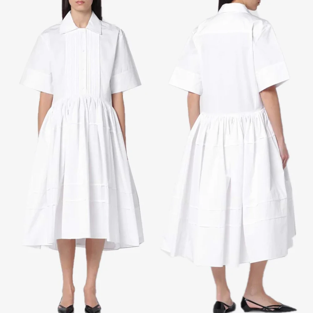 

Customized Sexy Elegant Midi Shirt Dress A-Line Evening Dresses Occasion Formal Exquisite High Quality Prom Party Gown for Women