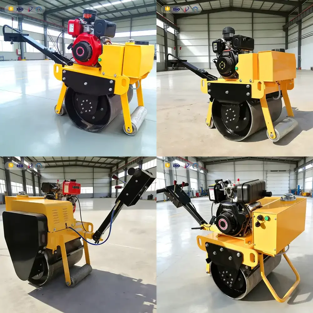 

Вибрационный двухвальцовый мини-каток Ride-on Road Roller Mini 1.5 тонны с двигателем