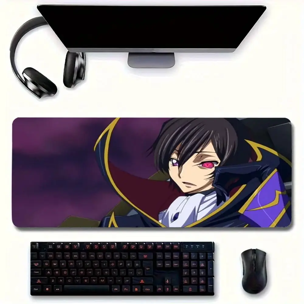 Anime C-Code G-Geass Mouse Pad Large mouse pad for home office Waterproof leather desk pad for gamers Computer mouse pad Keyboar