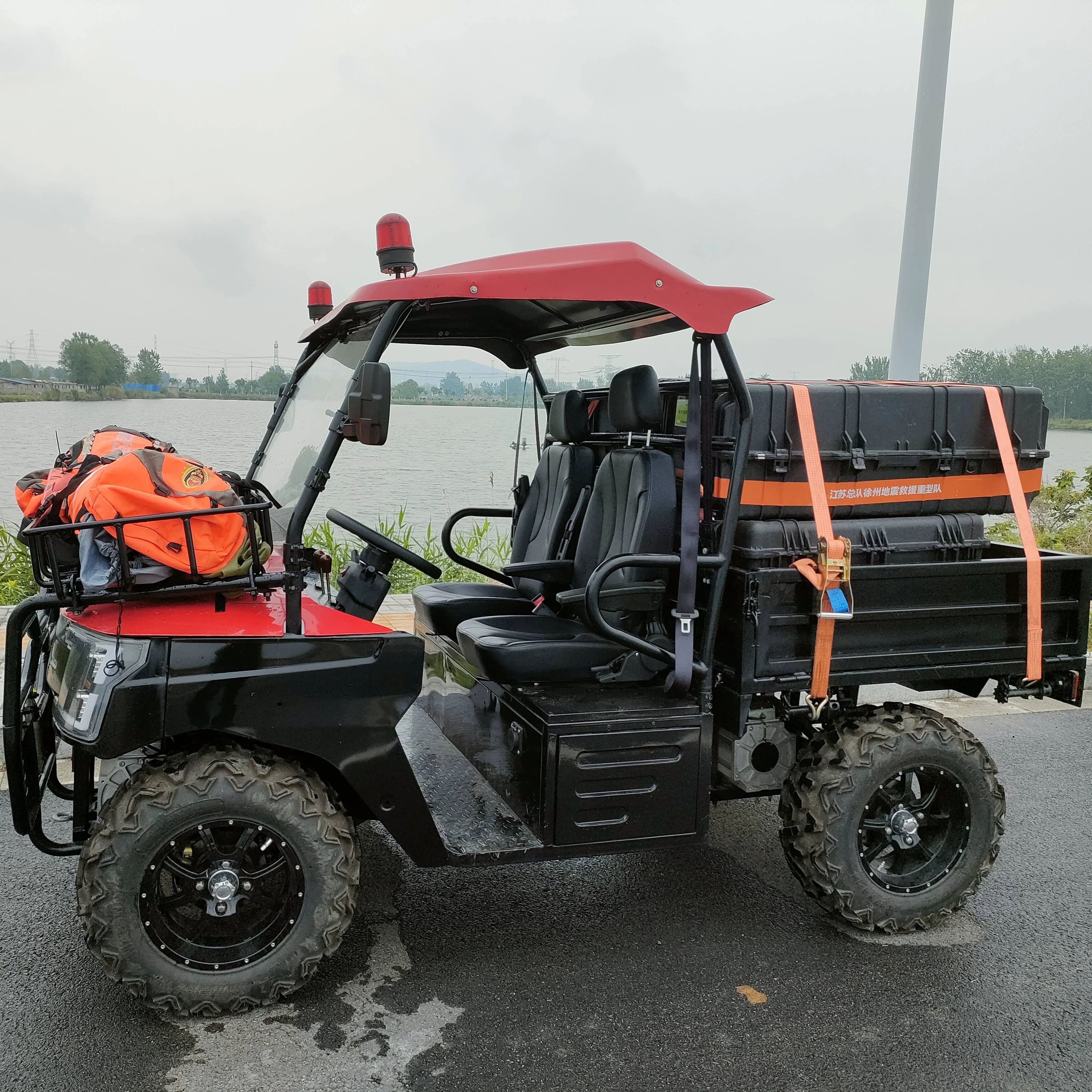 Multifunctional All-Terrain Emergency Rescue Vehicle High-Pressure Mobile Water Pump Fire Motorcycle Engine Gearbox Motor For