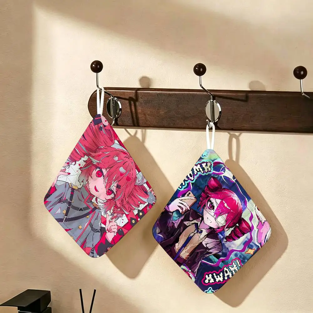 Singer Kasane Teto Soft Polyester Cotton Towel, Hanging Kitchen Style Hand Wiping Cloth For Restaurant Home