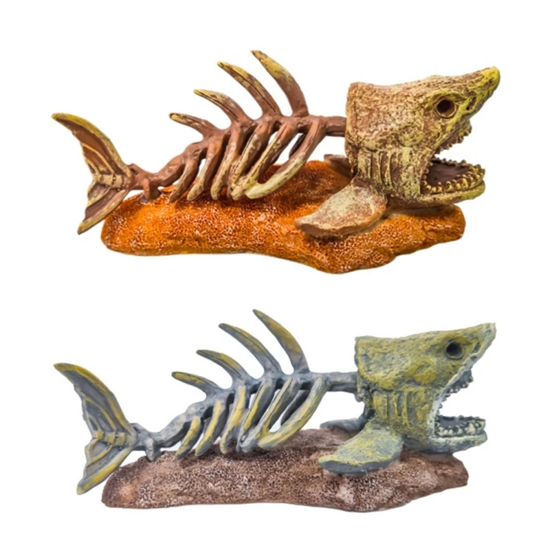 

Artificial Hideouts Cave Funny Cave Fishbone Statue for Aquarium Tanks Dropship