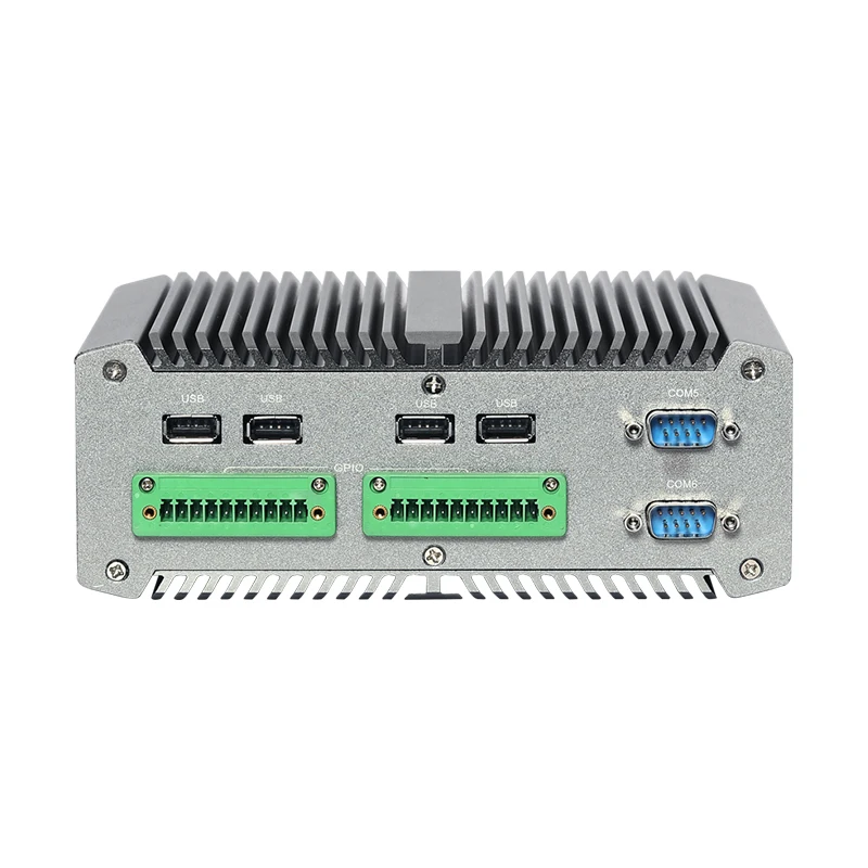 Безвентиляторный промышленный мини-ПК i7 10510U 4x Ethernet POE 6x COM 16x GPIO 8x USB LVDS WiFi 4G LTE Windows Linux