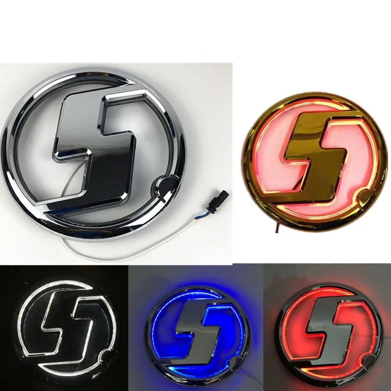 

For SHACMAN Signboard X3000 X5000 New M3000 Front Panel S Mark LED LOGO Mark Luminous Mark S Round Mark Truck Parts