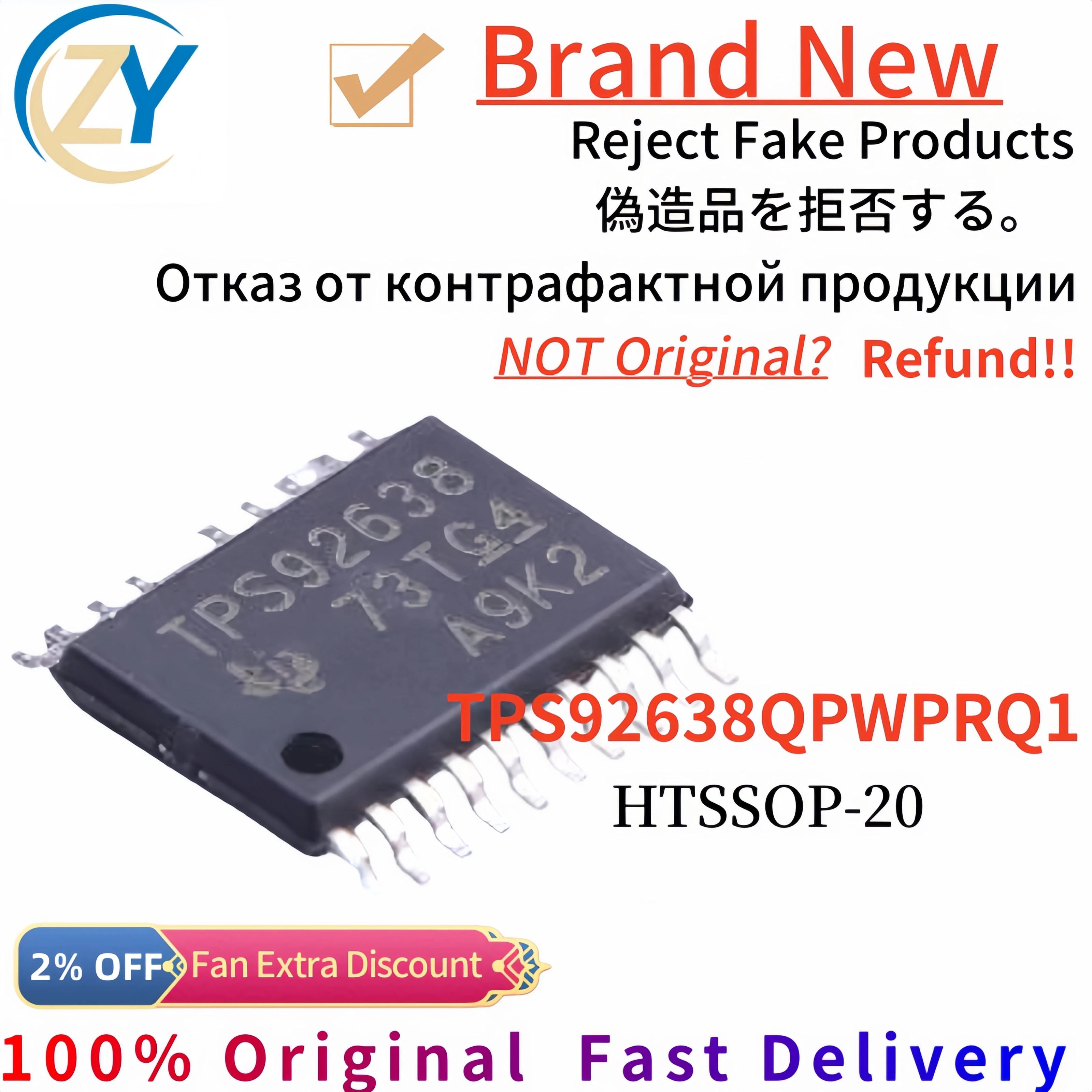 LED 조명 드라이버, TPS92638, TPS92638QPWPRQ1, HTSSOP-20 5V-40V100, 오리지널 및 재고, 2 개