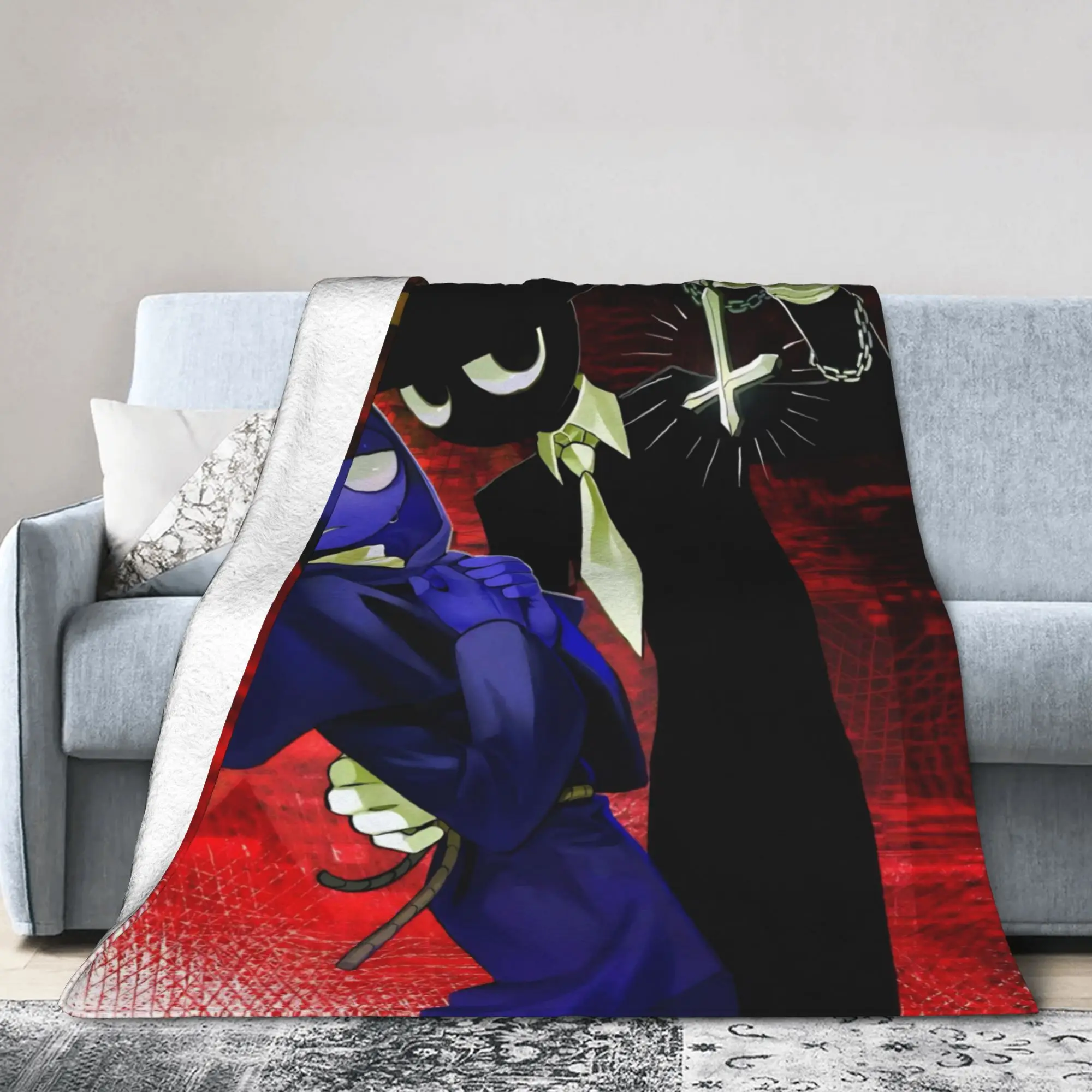 Sprunk Games Cartoon Flannel Blankets  Fashion Throw Blankets for Bed Sofa Couch 125*100cm Bedspreads
