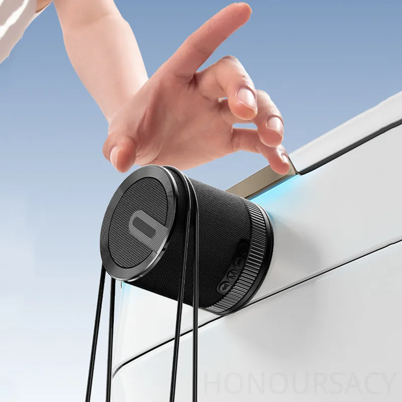 كوب شفط من القماش HIFI جودة صوت سمّاعات بلوتوث محمول TWS 360 °   مضخم صوت ستيريو للمنزل والتخييم في الهواء الطلق #1