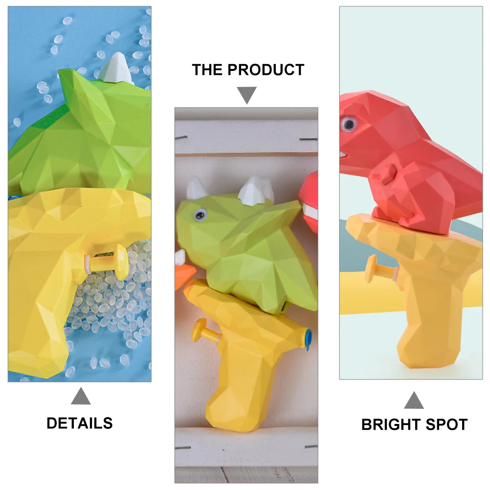 3 pezzi giocattolo dinosauro perlescente acqua bambino giocattoli per bambini plastica da esterno per bambini giocano