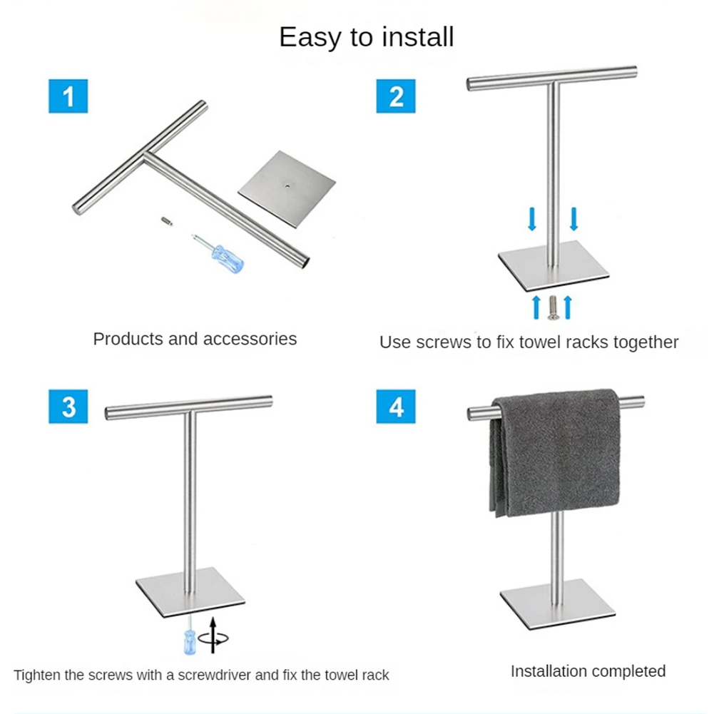 

Подставка для полотенец для рук для туалетного столика из нержавеющей стали, подставка для полотенец, подставка для полотенец для ванной комнаты-AA26