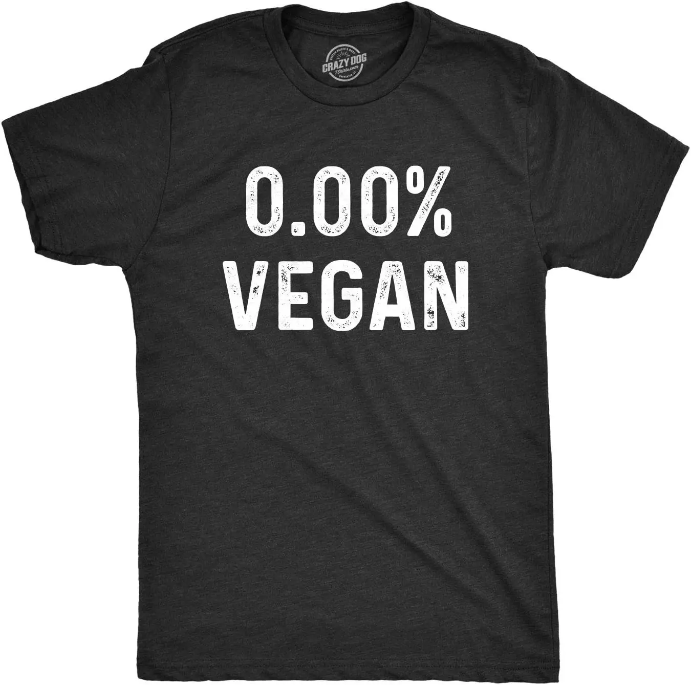 Mens 0% Vegan Tshirt Funny Cooking Meat Eater Tee