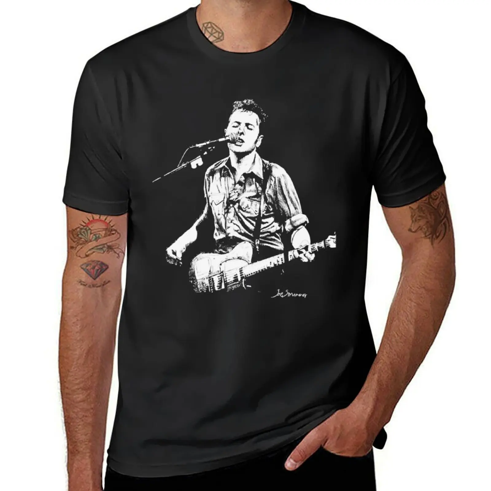 

Joe Strummer Classic Essential T-Shirt quick drying graphics boys whites T-shirts for men cotton