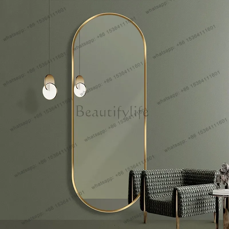 LD Oval Wall Mirror Modern Decoration Living Room Full Body Girls Men Long Hanging Luxury Mirror Bedroom  Home Products