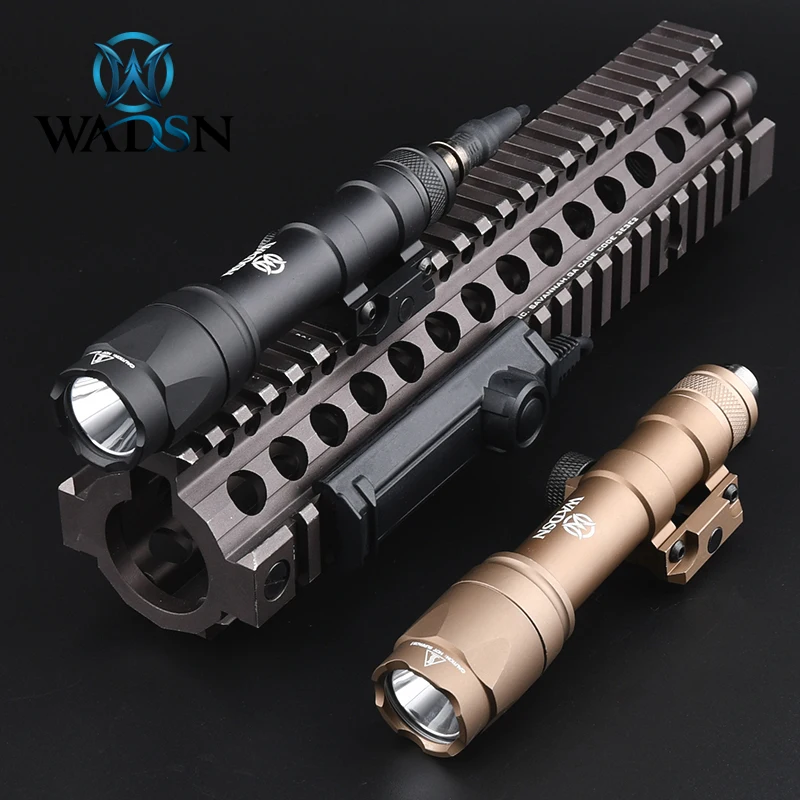 M600 M600C Tactical Flashlight Light Fit Picatinny Rail 600LM LED With Dual Function Switch Wdasn Airsoft Metal Weapons