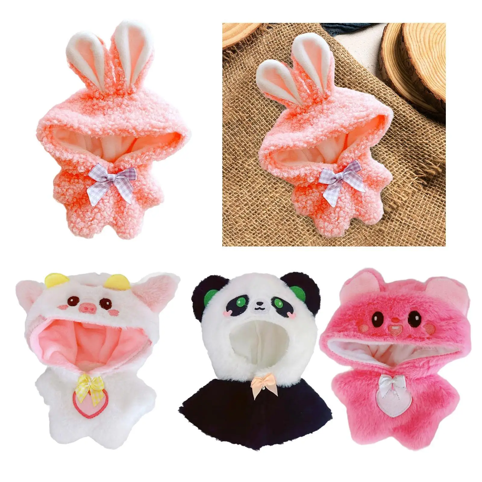 Ropa de peluche de muñeca Outifit, accesorios para fotos de vestir, muñeca DIY suave, mono de muñeca, DIY para niña juguete de muñeca, regalo de muñeca coleccionable