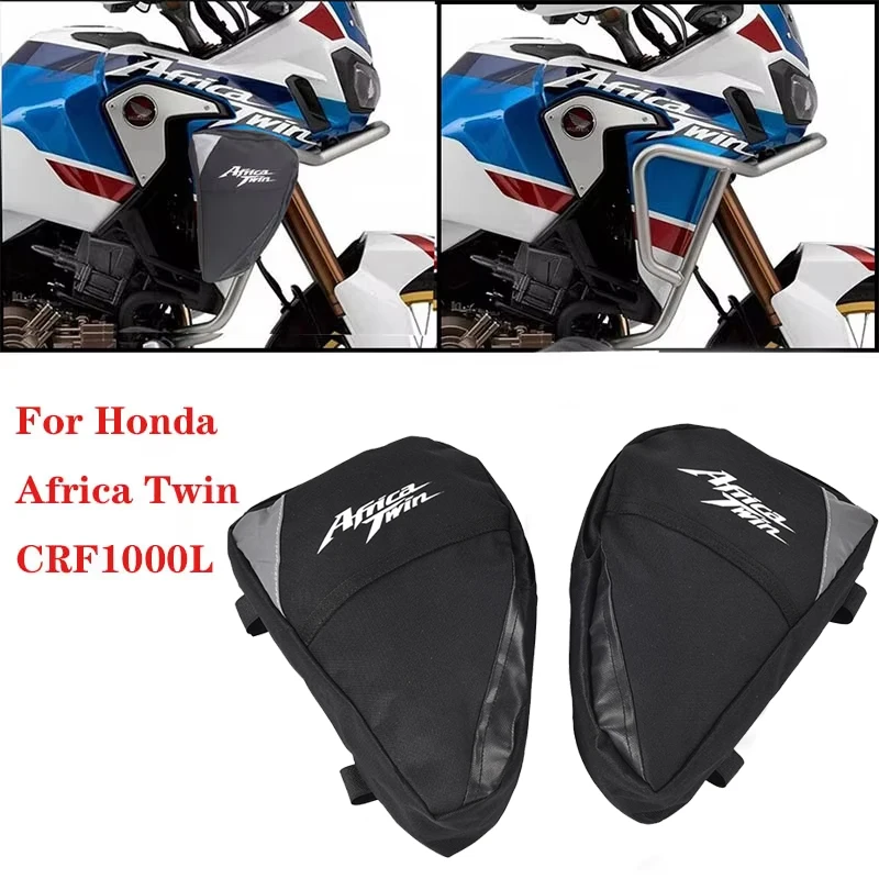

For Honda CRF1000L Africa Twin CRF1000L Adventure Sports Motorcycle Frame Crash Bar Bag Travel Tool Storage bag Waterproof Bag