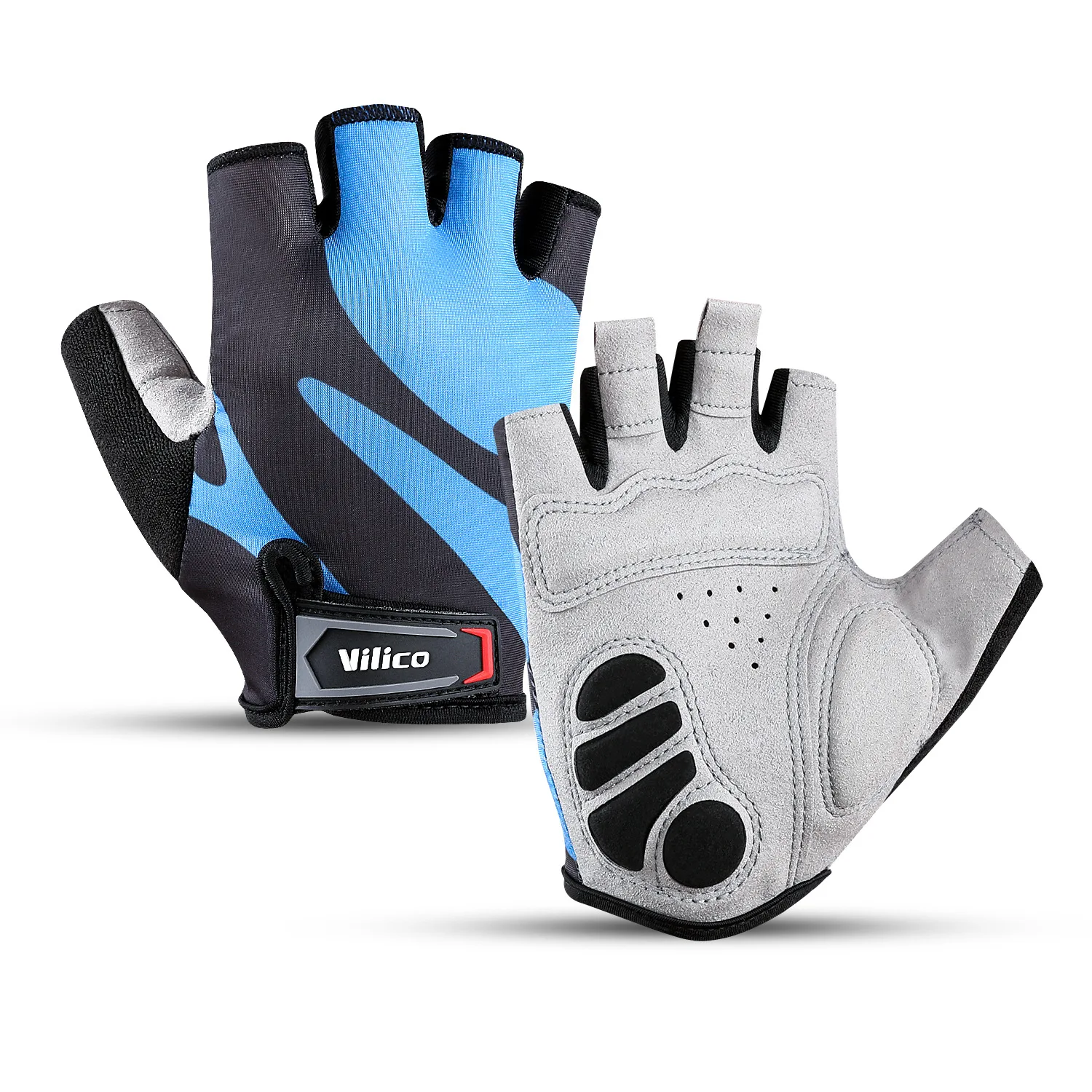 Summer New Men's Women's Half-Finger Cycling Gloves Breathable Wear-Resistant for Outdoor Sports Road Bike Riding