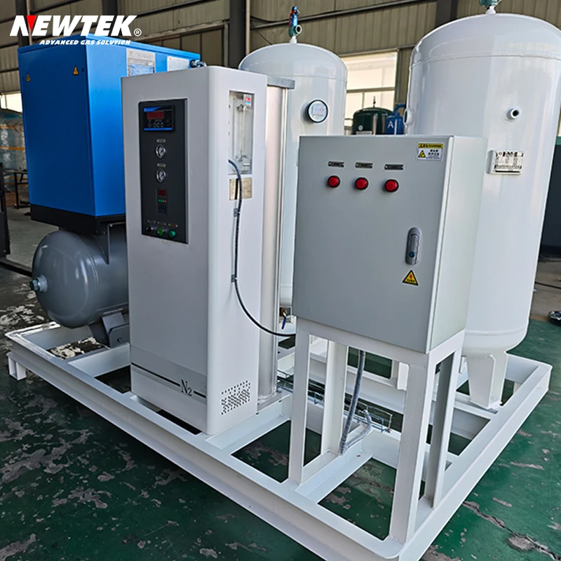 NEWTEK Tragbarer 99,9–99,999 % hochreiner N2-Gaspflanzen-PSA-Stickstoffgenerator mit kleiner Kapazität zum Schweißen und Laserschneiden