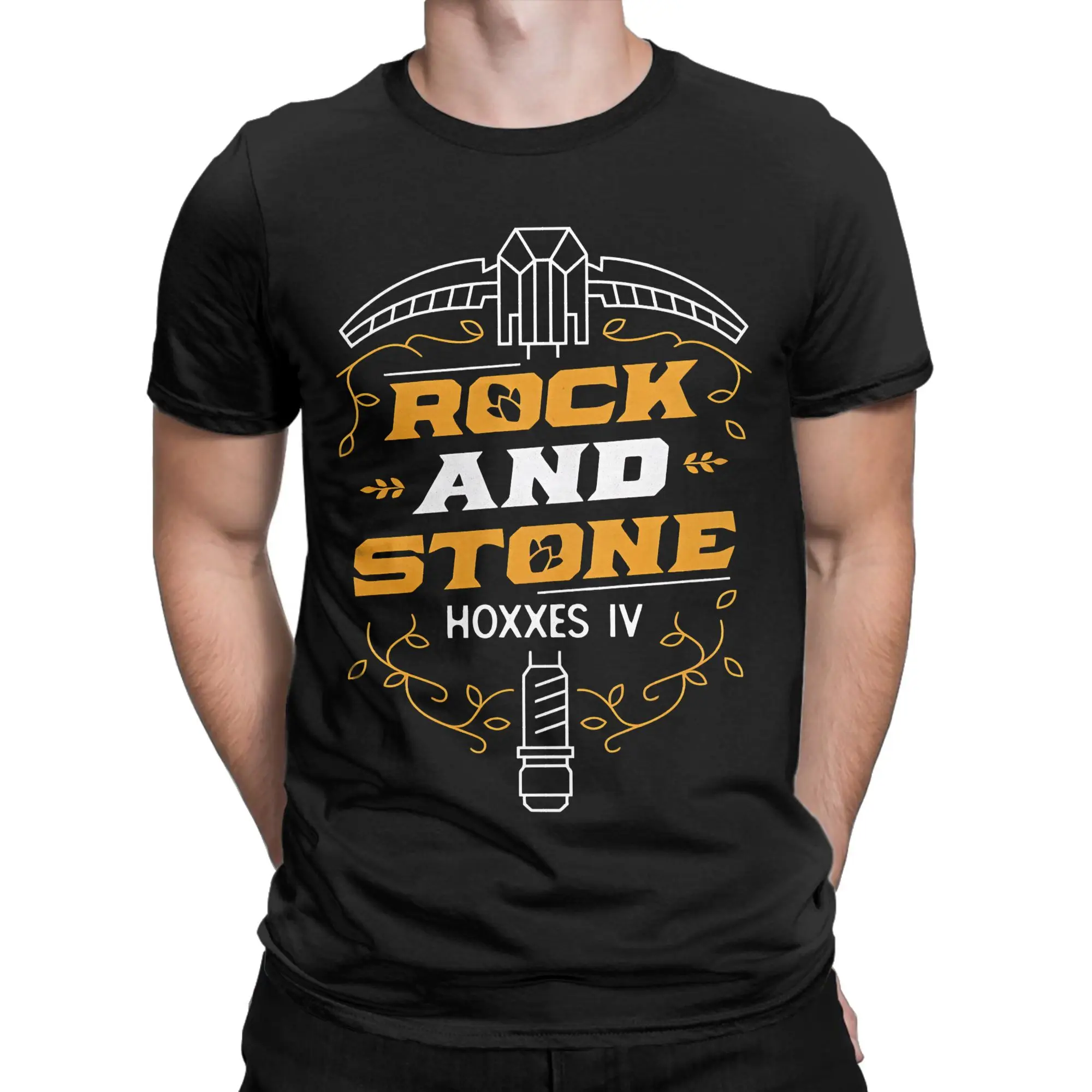 Men Deep Rock Galactic Rock And Stone T Shirt Game Pure Cotton Clothes Novelty Short Sleeve O Neck Tee Shirt Plus Size T-Shirts