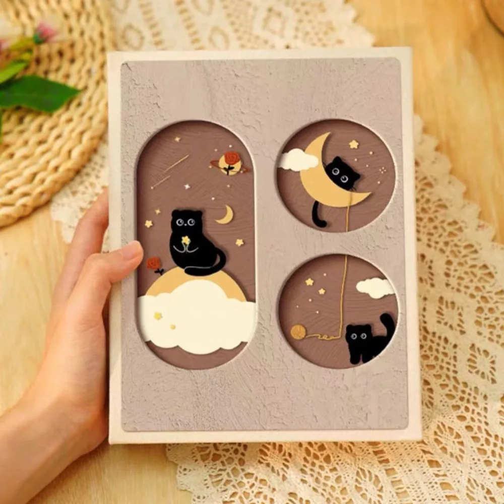 Cute Luxury Design Card Collect Book Cat Themed Cover 50 Pages Photo Album 3 Inch 200 Slots Idol Photo Card Holder