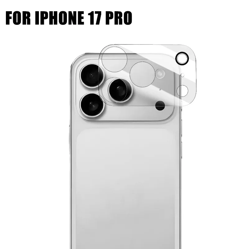 حامي الكاميرا الخلفية للهاتف المحمول، حماية وضوح عالية الدقة، مادة مقاومة للخدش، تطبيق مجاني لهاتف iPhone 17