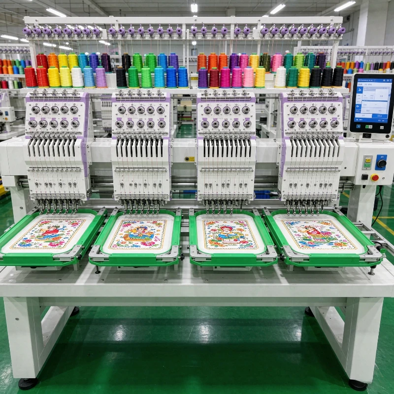 Multi Head Computerized Embroidery Machine Precision Stitching for Uniforms Corporate Gifts and Apparel Production Machine