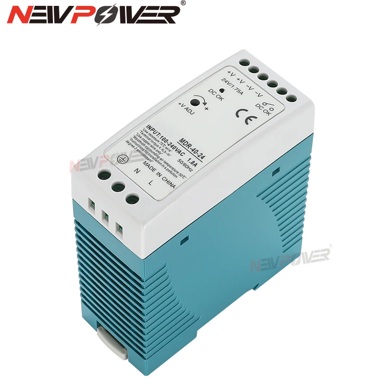 MDR-40W 60W AC100-240V Input Mini Din Rail Switch Power Supply Voltage Transformer DC 5V 12V 15V 24V 48V Guide rail industrial