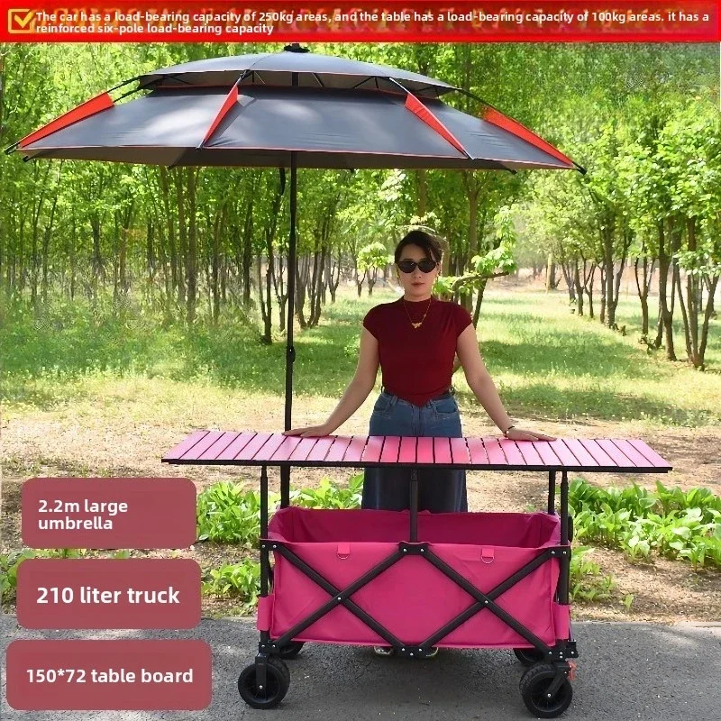Large camper, large tabletop truck, night market cart, lemon tea dining car, camp picnic truck