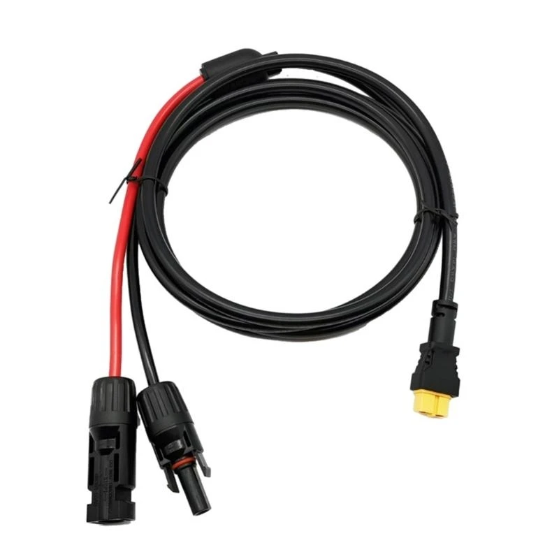 

652F Solar to XT60 Cable 16AWG 5FT Solar Connector to XT60 Adapter Cable for Solar Panel to Battery Easy to Install