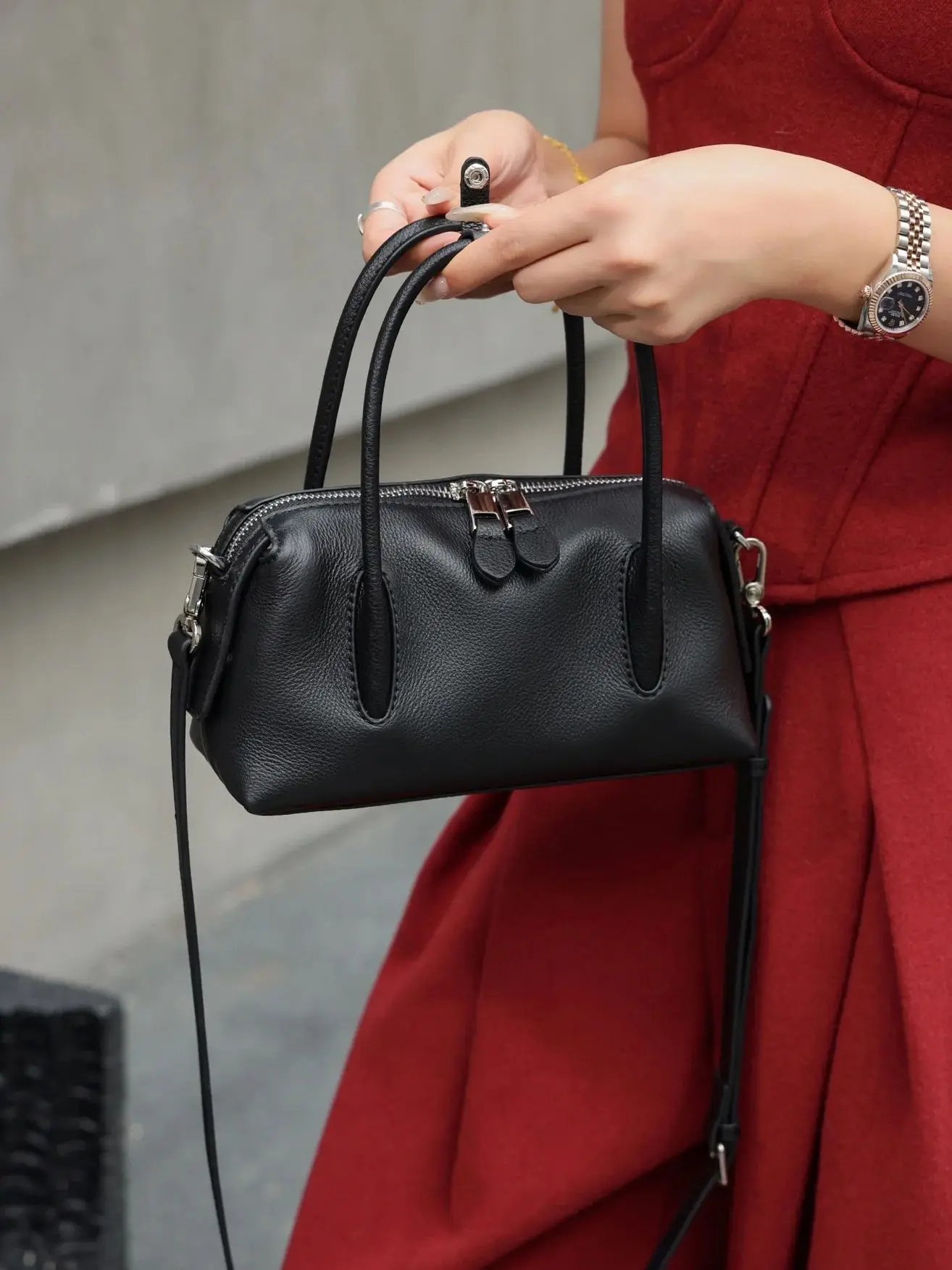 

Сумка женская кожаная класса люкс, на плечо, для повседневного использования, вязаная, на одно плечо