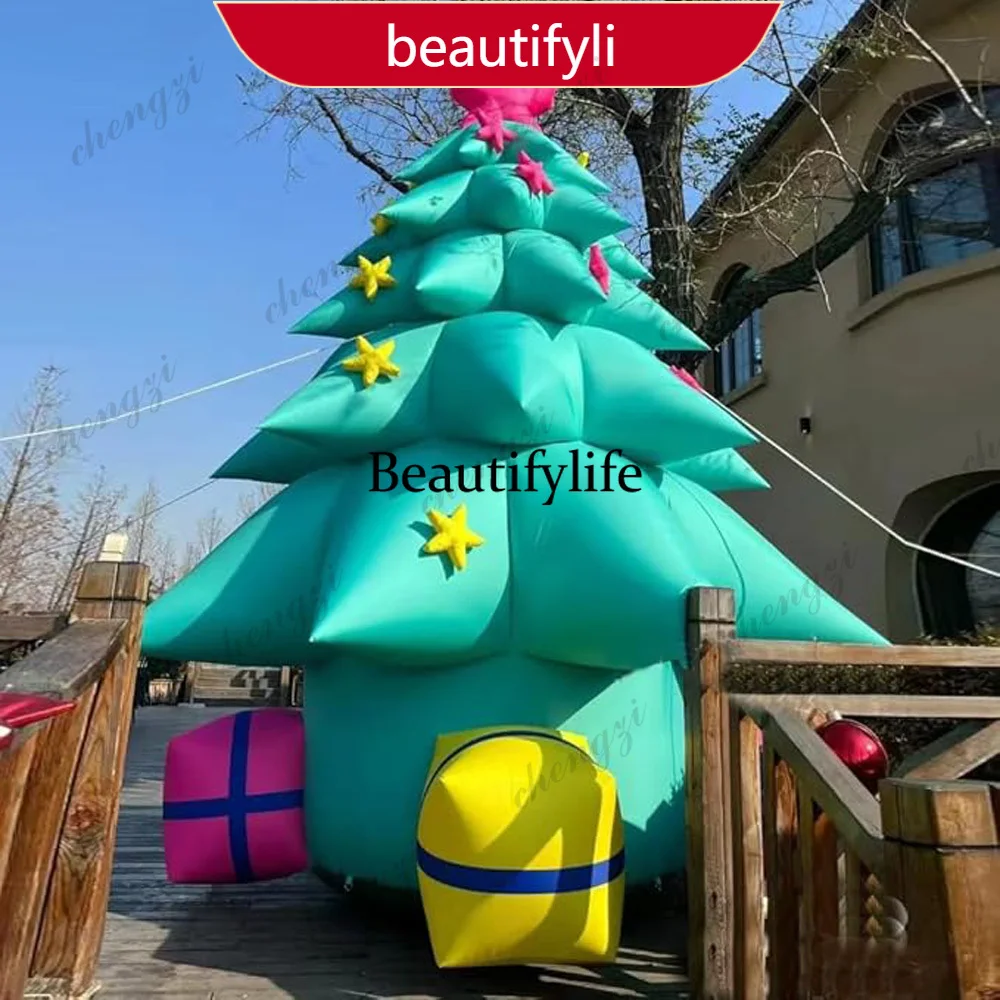 20ft Giant Blow Up Inflatable Christmas Tree With Gift Box Christmas Ornaments for Outdoor Yard Lawn Party Decoration a48