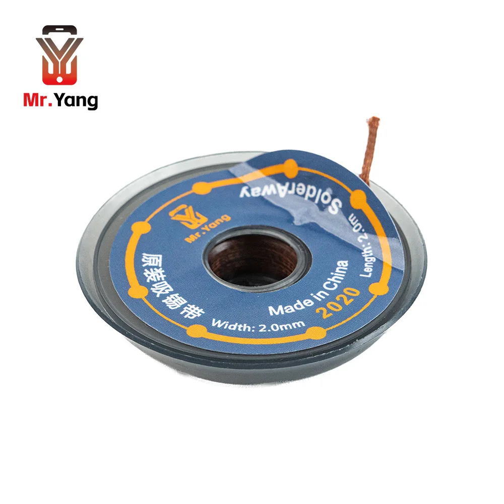YCS Mr.Yang 2015 2020 ديسولديرينغ جديلة لحام مزيل الفتيل للهواتف المحمولة بغا بقايا منخفضة اللوحة الأم أدوات حزام التخلص