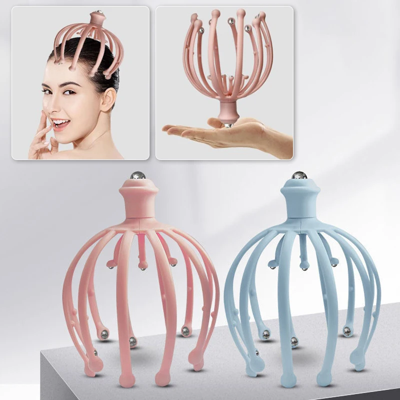 1PC Scalp Massagers With 18 Claws Handheld Head Massage Scratcher For Deep Relaxation Hair Stimulation And Stress Relief Massage