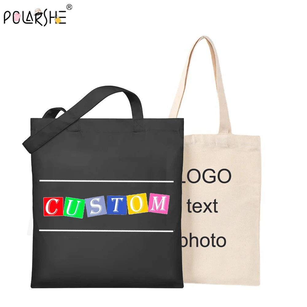 

Customized Canvas Tote Bags, Sustainable, Reusable Grocery Bags Women Shopping Bag Bridesmaid Gift Trip Shoulder Bag Handbags