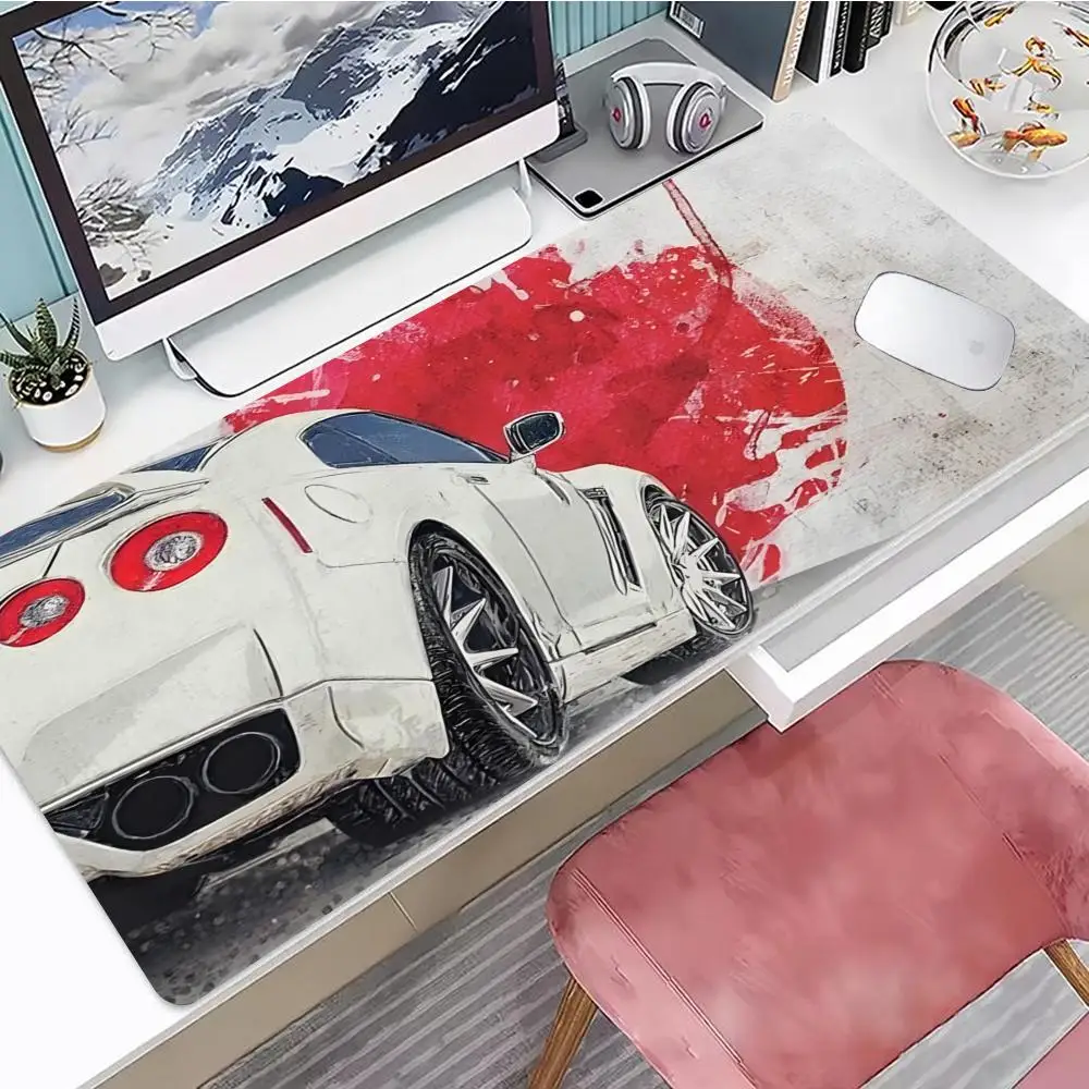 

Racing GTR sports car Mouse Pad Gaming Mouse Pad, Mouse Pad with Edges and Non-Slip Rubber Base, Extended Mouse Pad