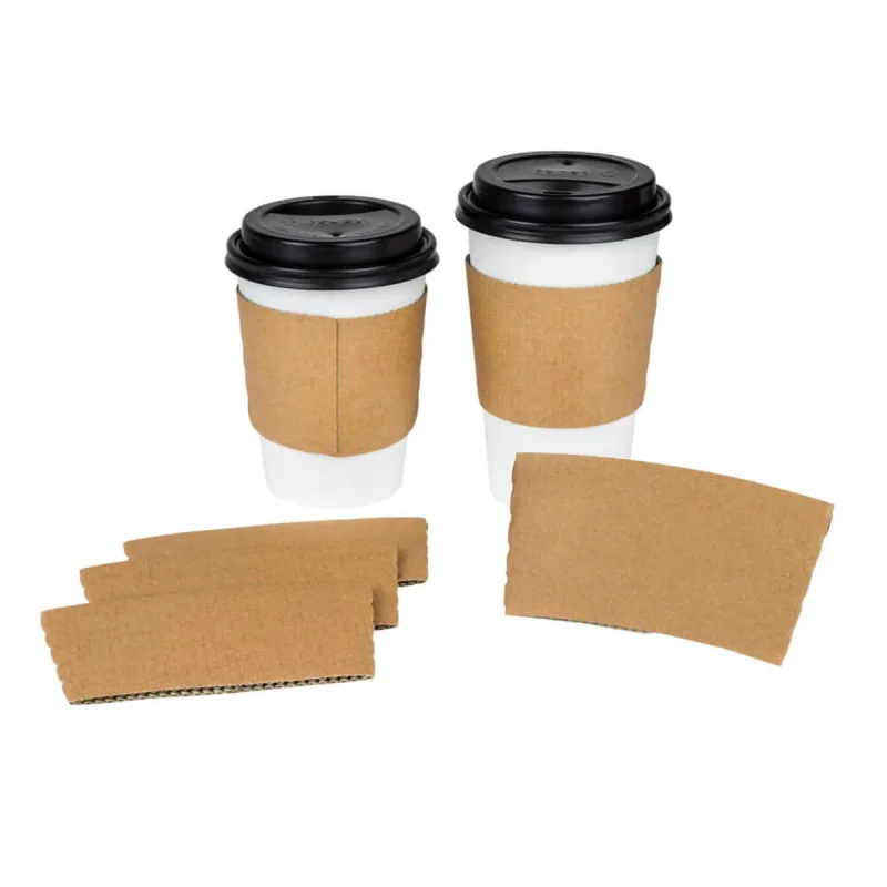 10 00piece.Custom.Paper Cup Sleeve Hot Drink Cup One-Stop Custom Service Cafe And Restaurant Recyclable Beverage Packaging