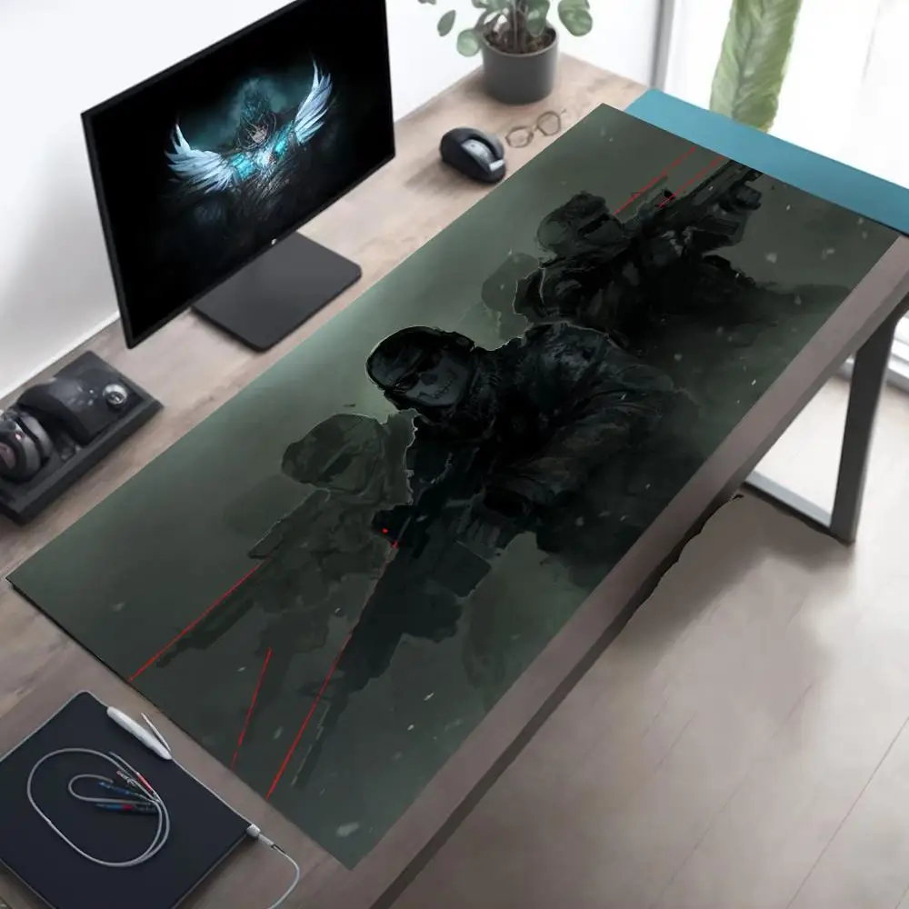 Super cool warrior XXL high-definition printed mouse pad rubber anti-slip computer accessory washable high quality