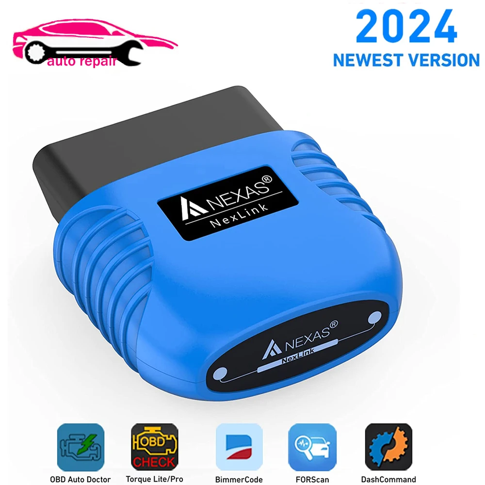 

NEXAS NexLink Bluetooth 5.0 OBD2 EOBD Diagnostic Scanner for iOS Android Windows Fault Code Reader Diagnostic Scan Tool