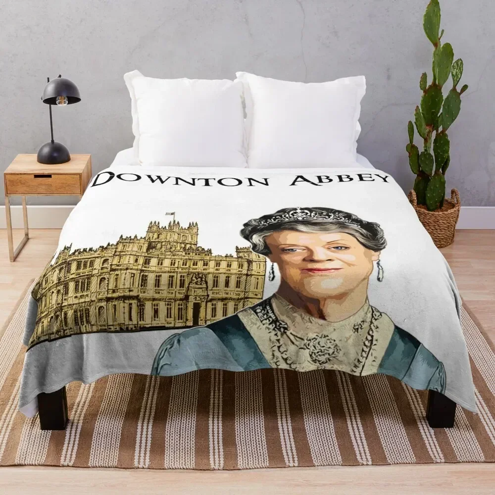 Downton Abbey Lady Violet Crawley Throw Blanket manga decorative Hair Luxury Throw Blankets