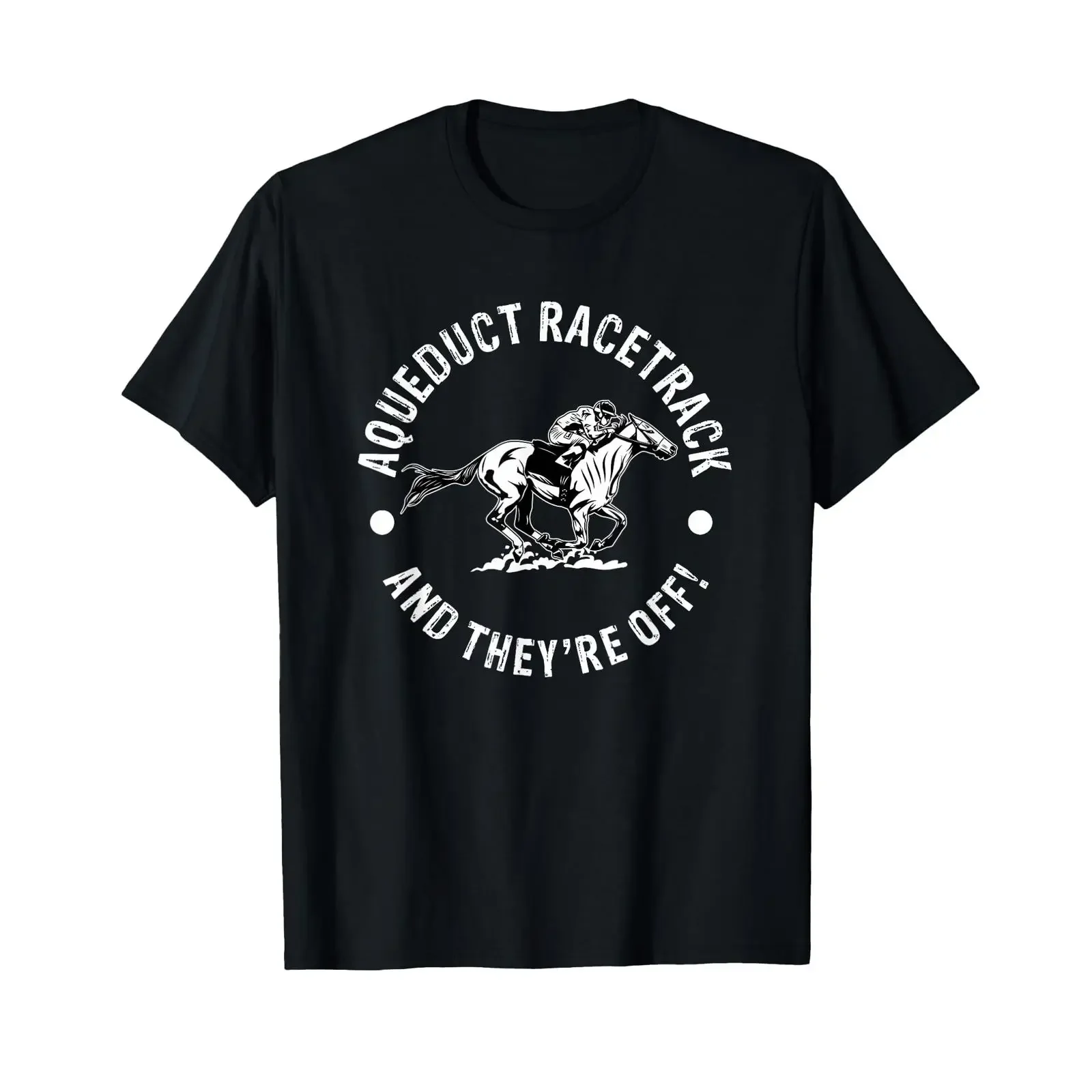 Aqueduct Racetrack Horse Racing Racer Equestrian NY Derby T Shirt vintage Washed Stylish Soft Slightly graphic fashion