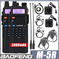 1/2PCS Baofeng M-5R Walkie Talkie Air Band 3800mAh Battery Wireless Copy Frequency Long Range AM Ham UV-5R K5 Two Way Radio