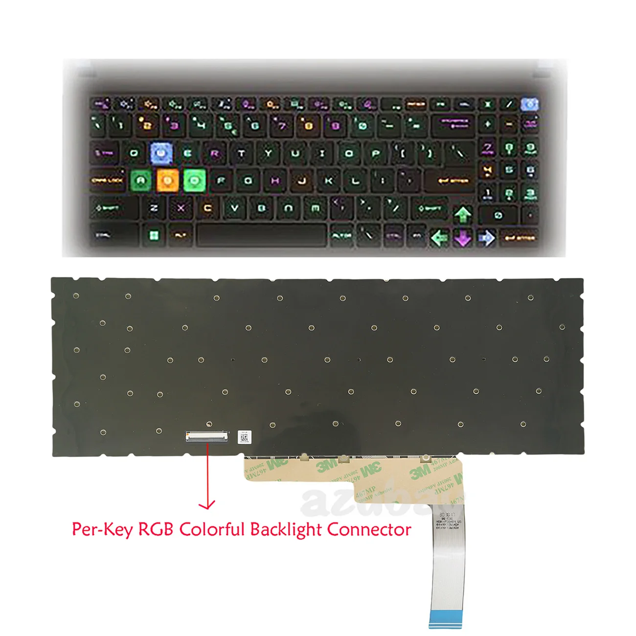 Laptop Keyboard For MSI Raider GE68HX 14VFG, GE78HX 13VI 13VH 13VG 14VIG 14VHG 14VGG 14VFG US Spanish French AZERTY Per-key RGB