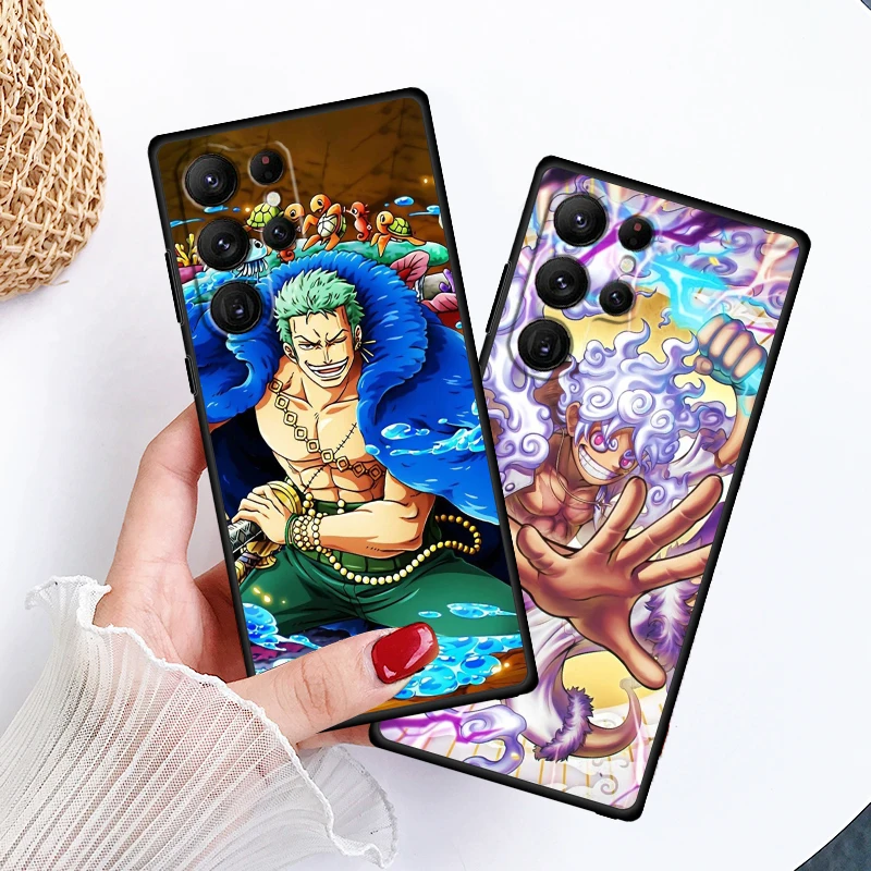 O-Ones P-Pieces Cartoon Cool For Samsung Galaxy S24 S23 S22 S21 S20 FE S10 S10E Plus Ultra Pro Lite 5G Black TPU Phone Case