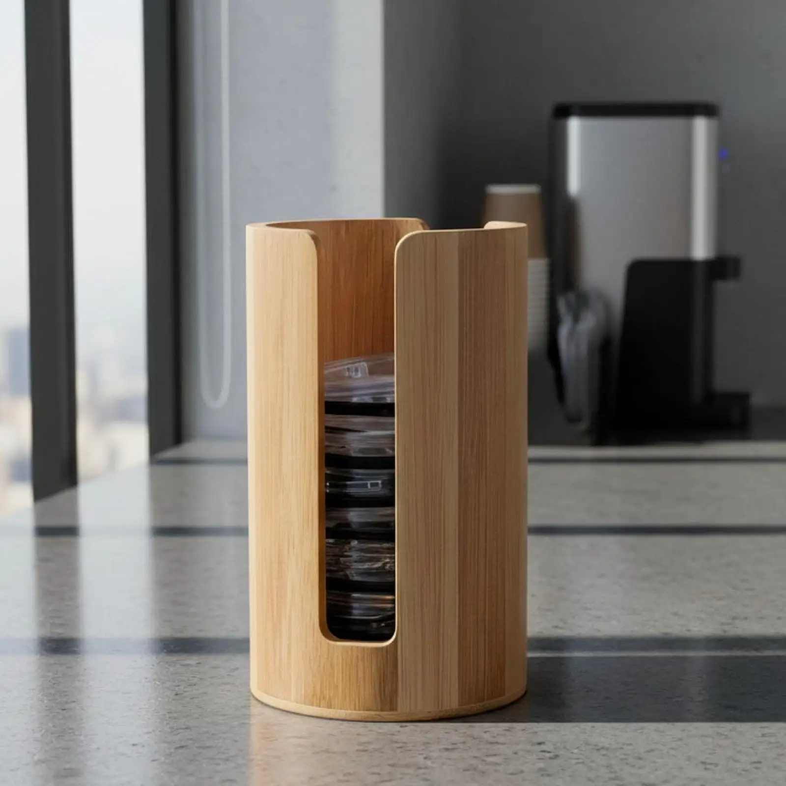 Jar Lid Organizer Kitchen Supplies Accessories Multifunctional High Performance Sturdy Cup Lid Holder Tabletop Cup Holder