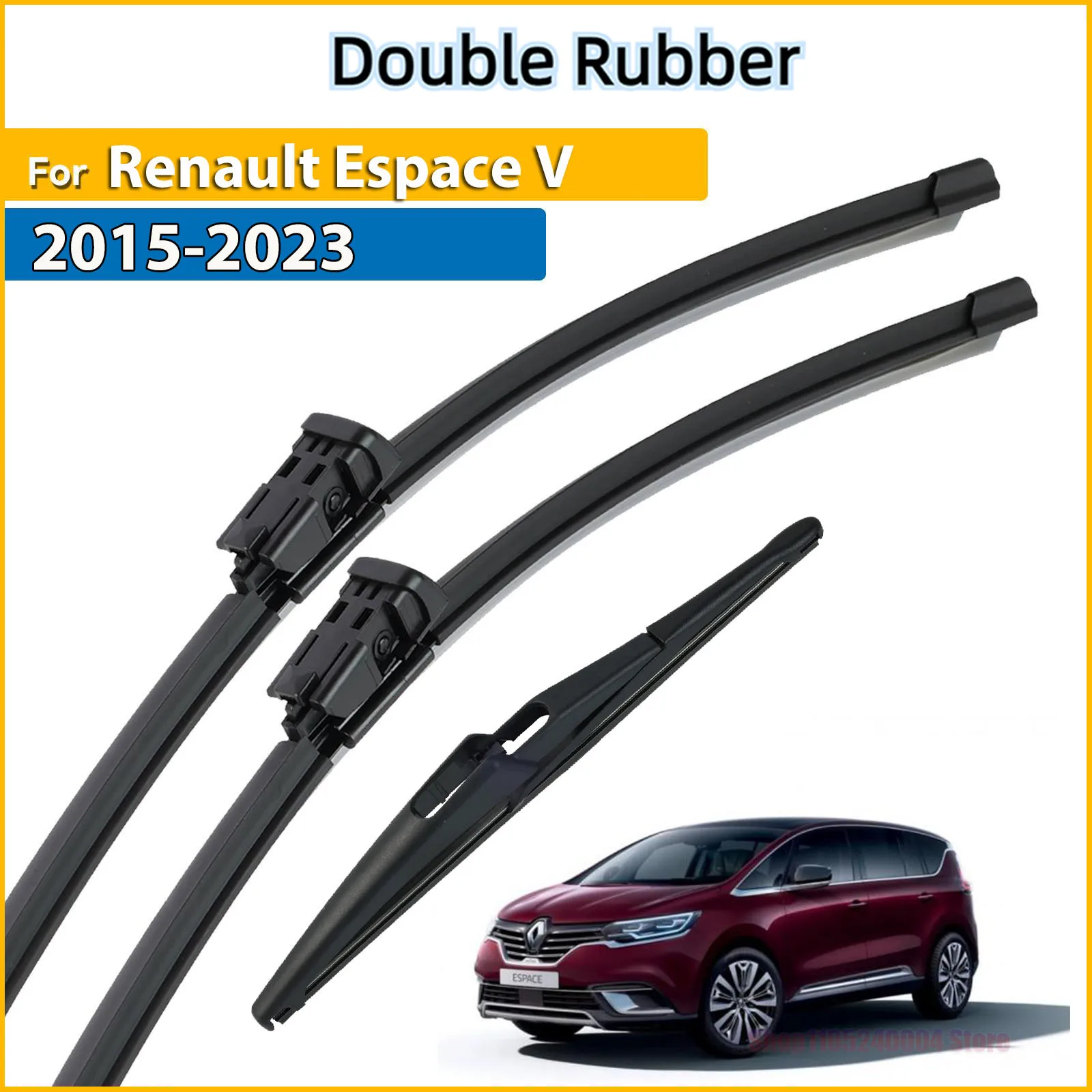 Front & Rear Wiper Blades Set For Renault Espace V 2015 - 2023 Windshield Windscreen Window 30