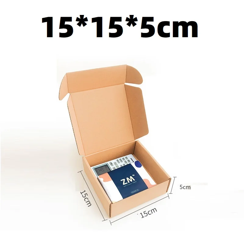 5PCS 15x15x5cm Heavy Duty 3 Layer Corrugated Logistics Shipping Boxes  Express Package