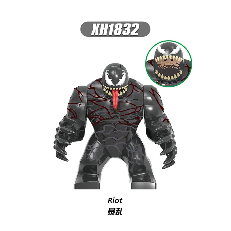 Marvel Legendary Blocks, Venom, Characters, Block Models, DIY Educational Toys, Gifts, Exquisite Action Characters