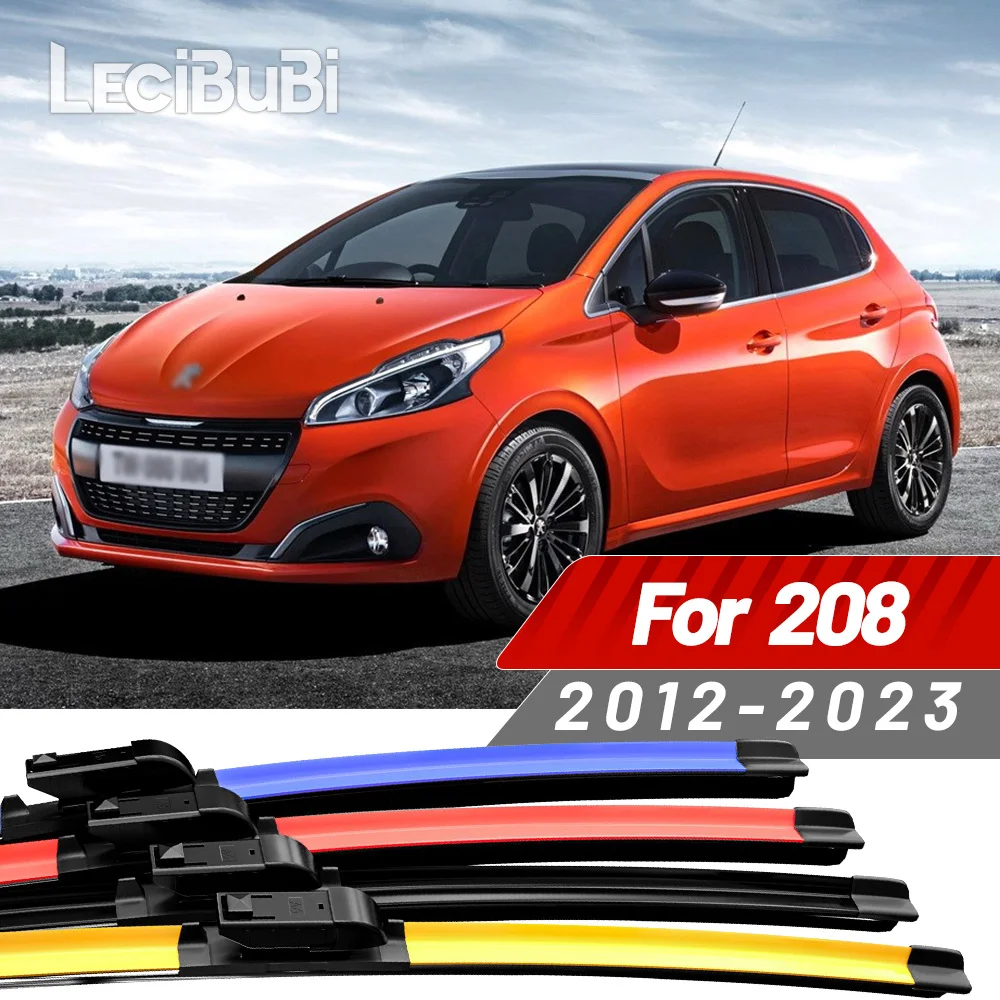 2 Stück für Peugeot 208 2012–2023 2013 2014 2015 2016 2017 2018 2019 2020 2021 2022 Frontscheibenwischerblätter Scheibenwischer